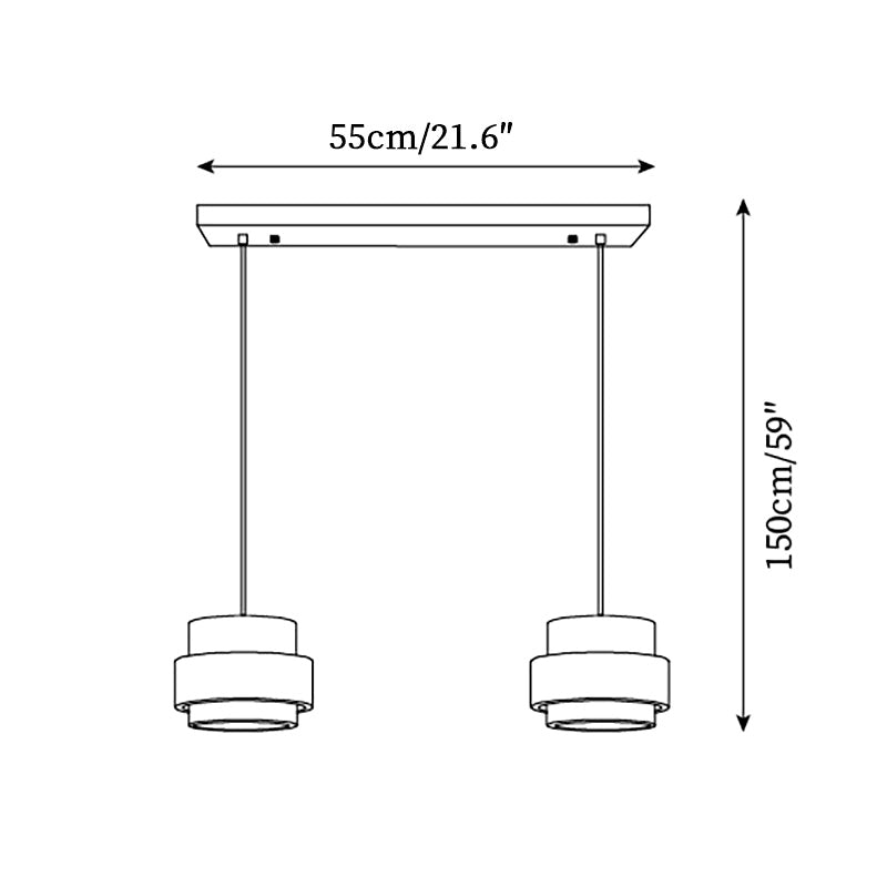 Suspension travertin vue rapprochée grain pierre