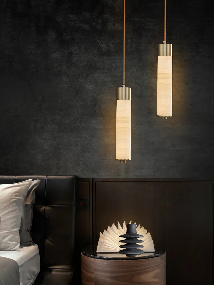 Suspension Tube en Aluminium Design Minimaliste