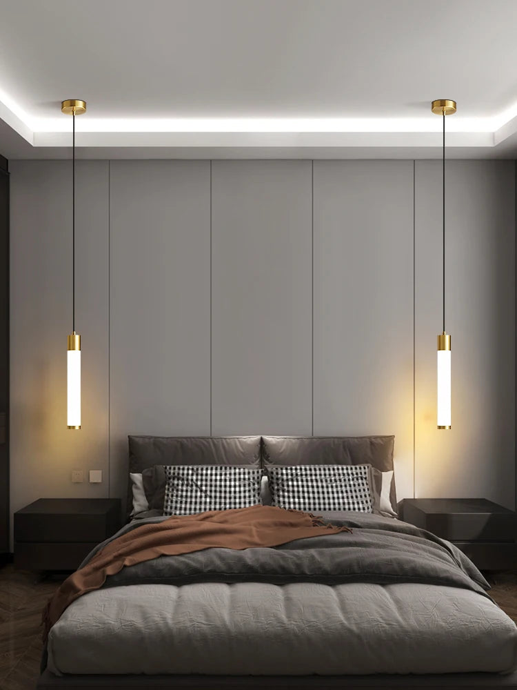 Suspension Tube en Aluminium Design Minimaliste