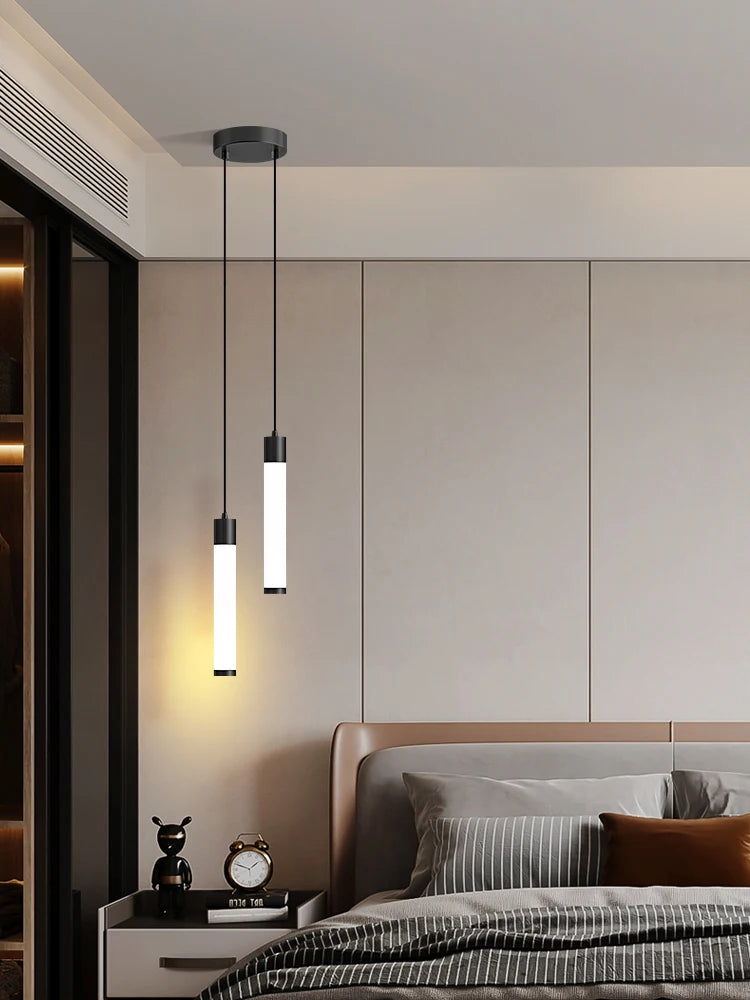 Suspension Tube en Aluminium Design Minimaliste