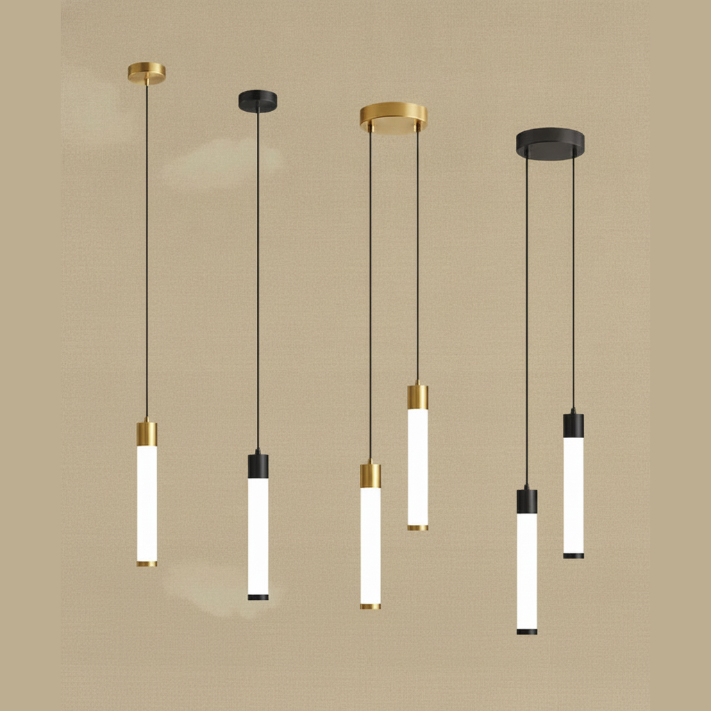 Suspension Tube en Aluminium Design Minimaliste