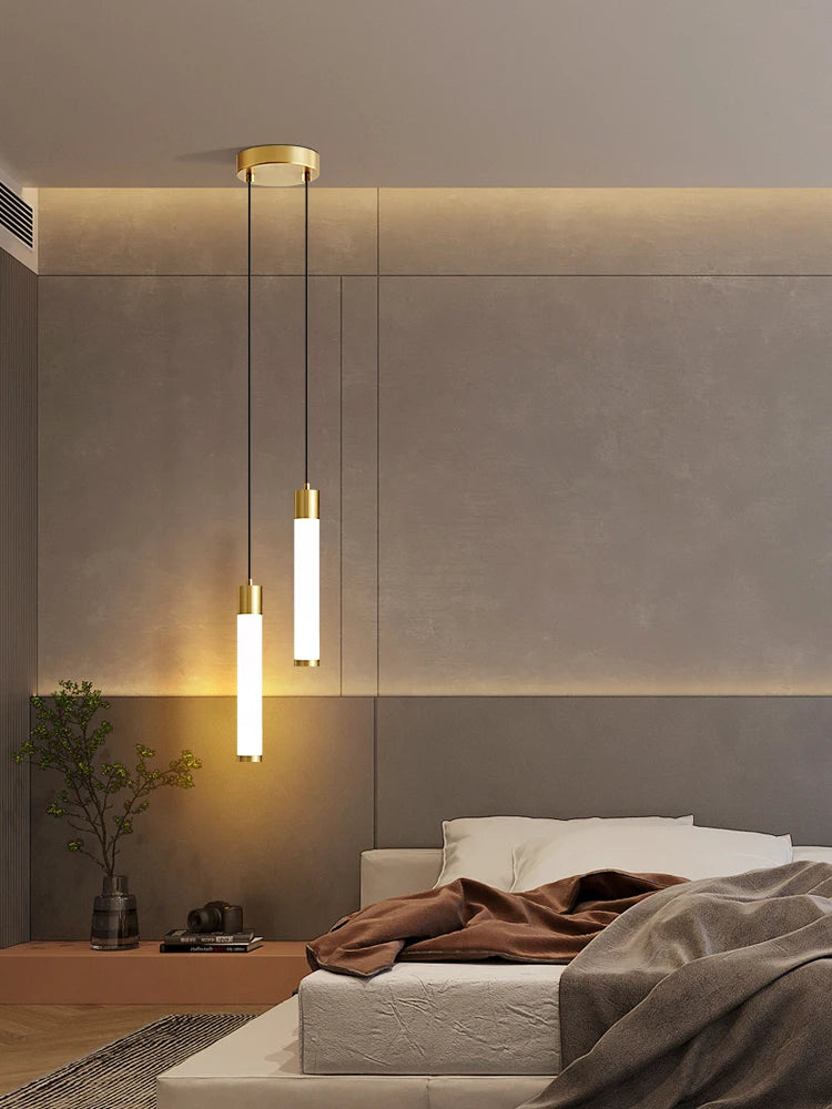 Suspension Tube en Aluminium Design Minimaliste