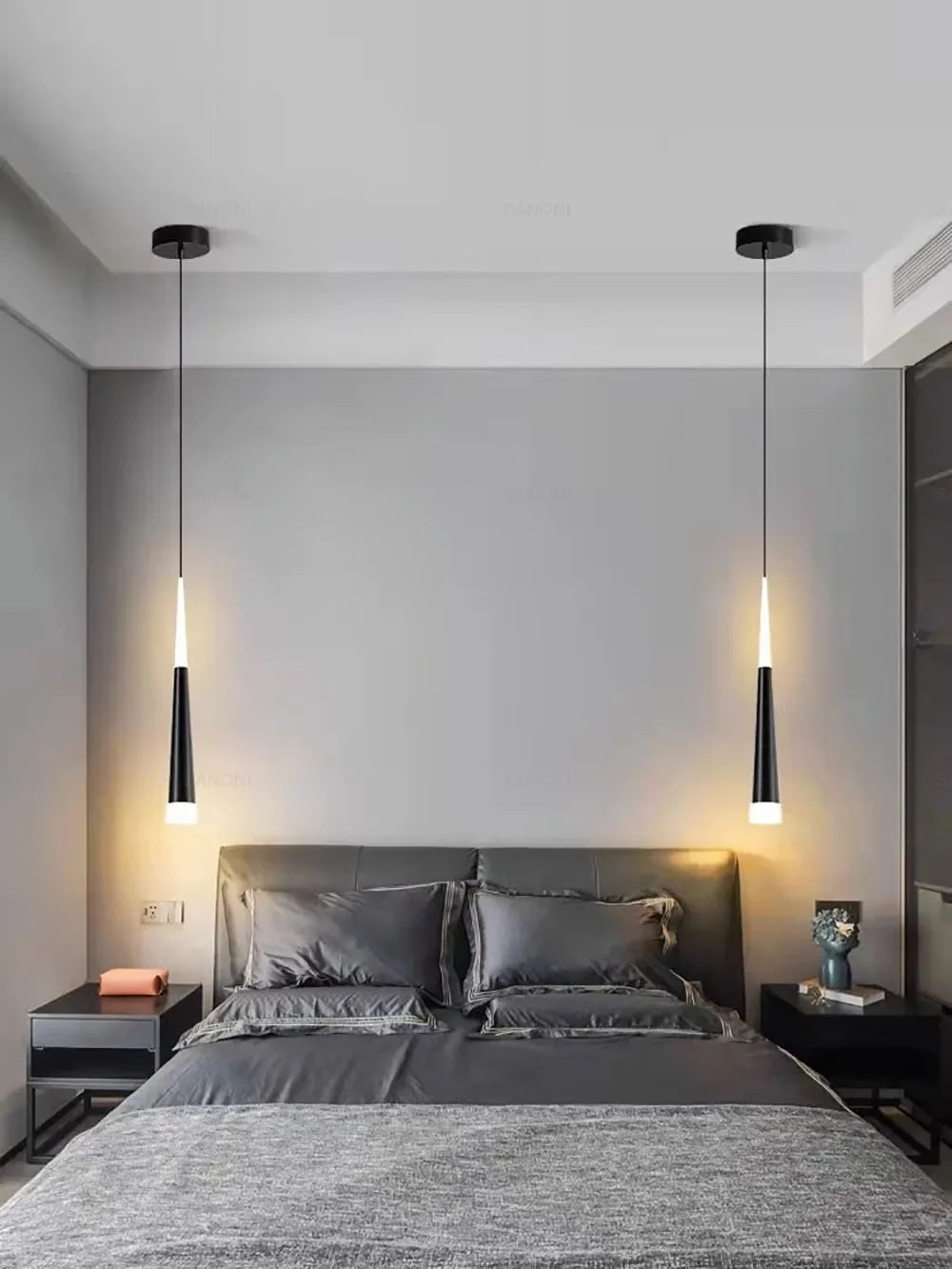 Suspension Tube en Aluminium Design Nordique
