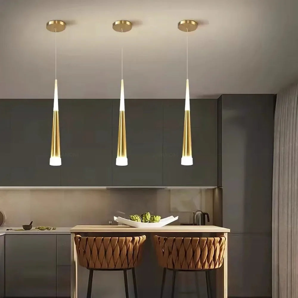 Suspension Tube en Aluminium Design Nordique