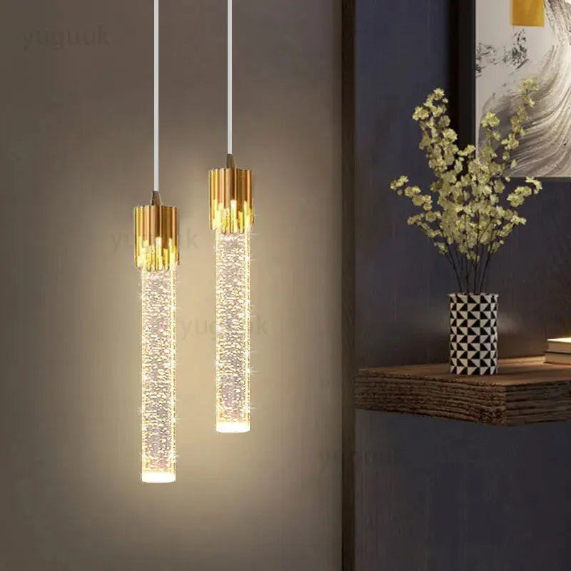 Suspension Tube en Cristal Dimmable Image