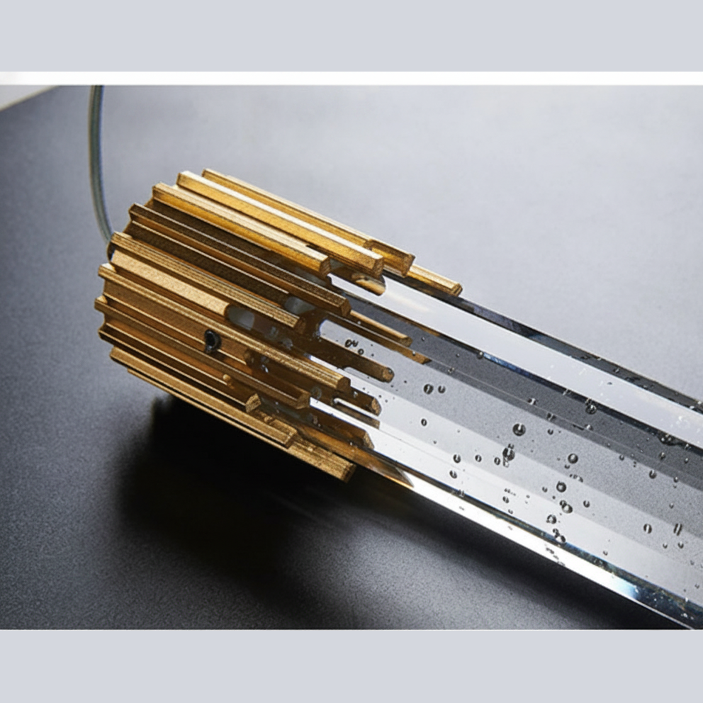Suspension Tube en Cristal Scintillant