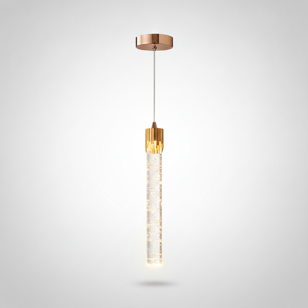 Suspension Tube en Cristal Scintillant