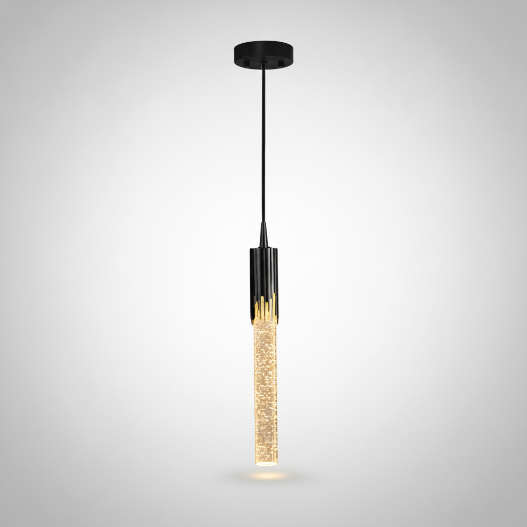 Suspension Tube en Cristal Scintillant