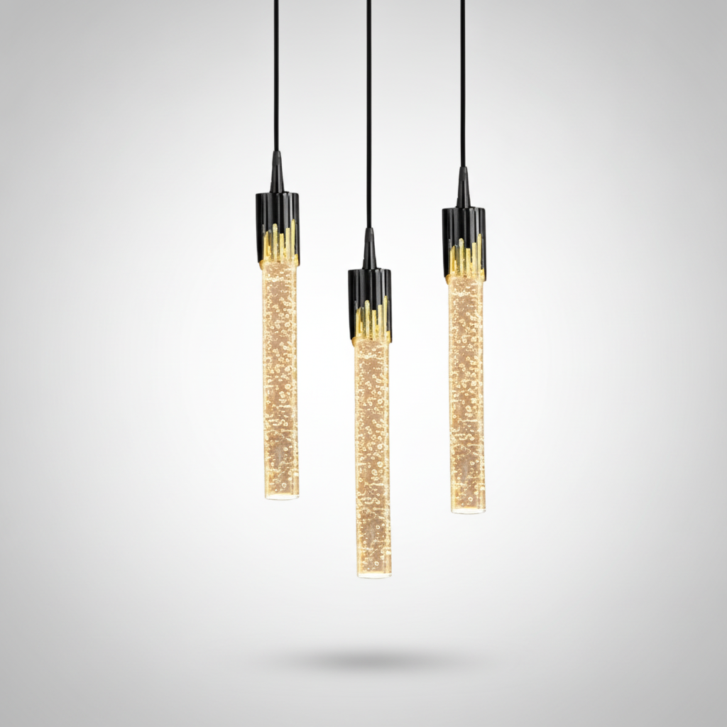 Suspension Tube en Cristal Scintillant