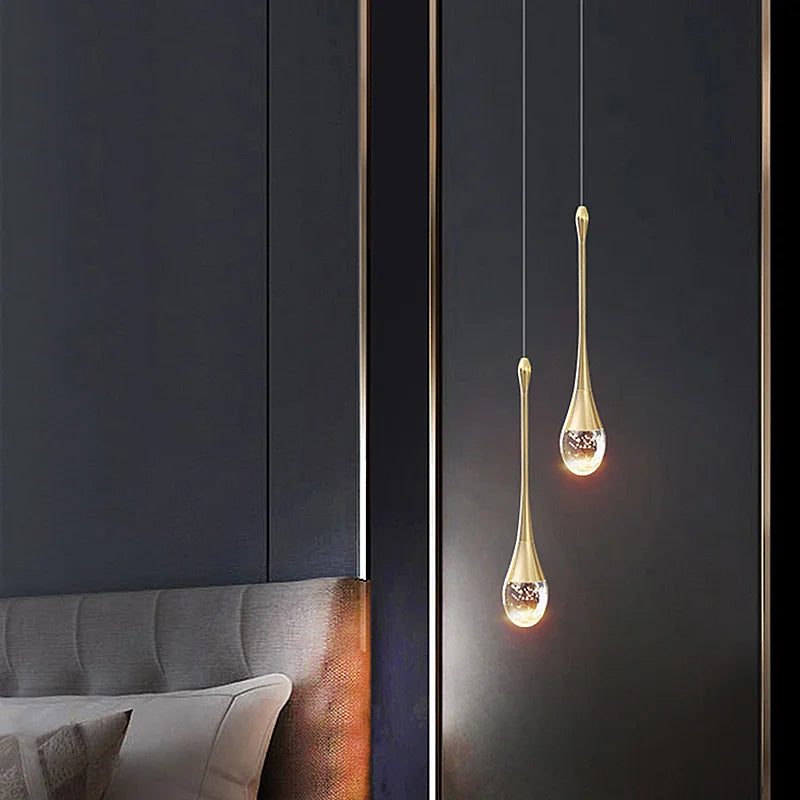 Suspension Tube en Cristal Scintillant
