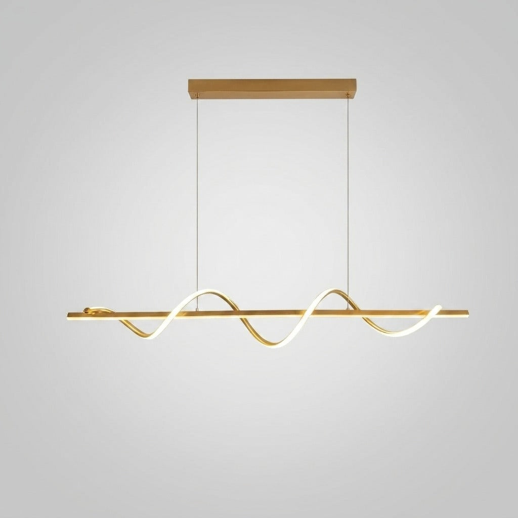 Suspension vague et barre linéaire en métal design moderne