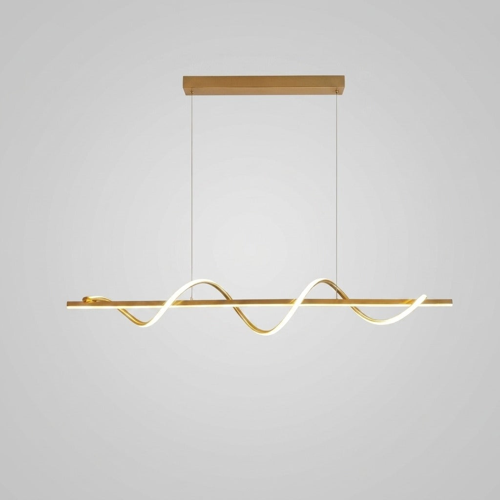 Suspension vague et barre linéaire en métal design moderne