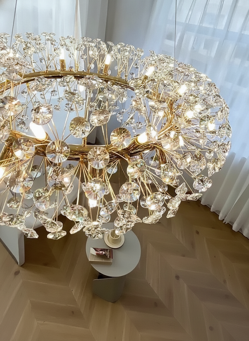 Suspension en cristal design contemporain