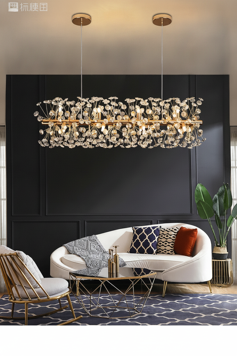 Suspension en cristal design contemporain