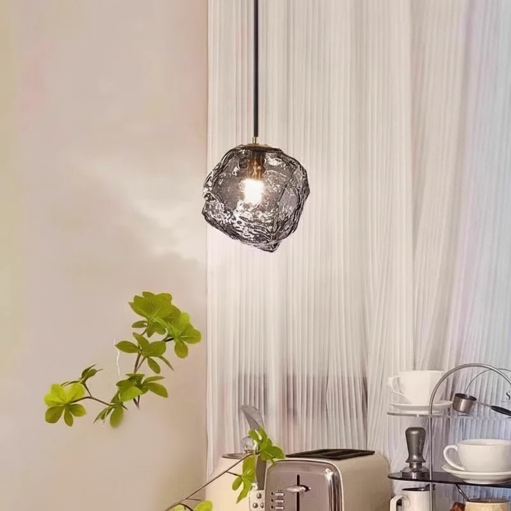 Suspension en verre forme minérale