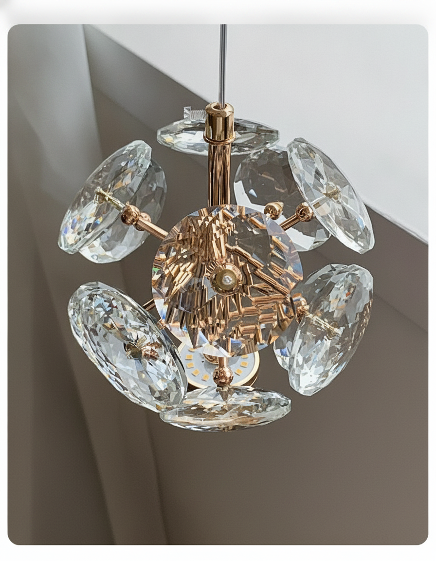 Suspension boule en métal design moderne