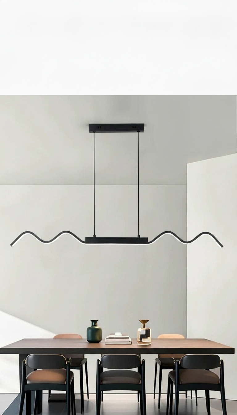 Suspension linéaire en métal design moderne