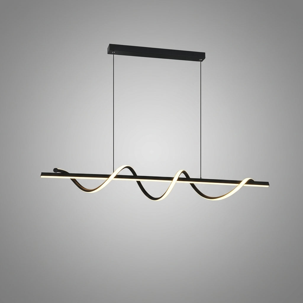 Suspension vague et barre linéaire en métal design moderne