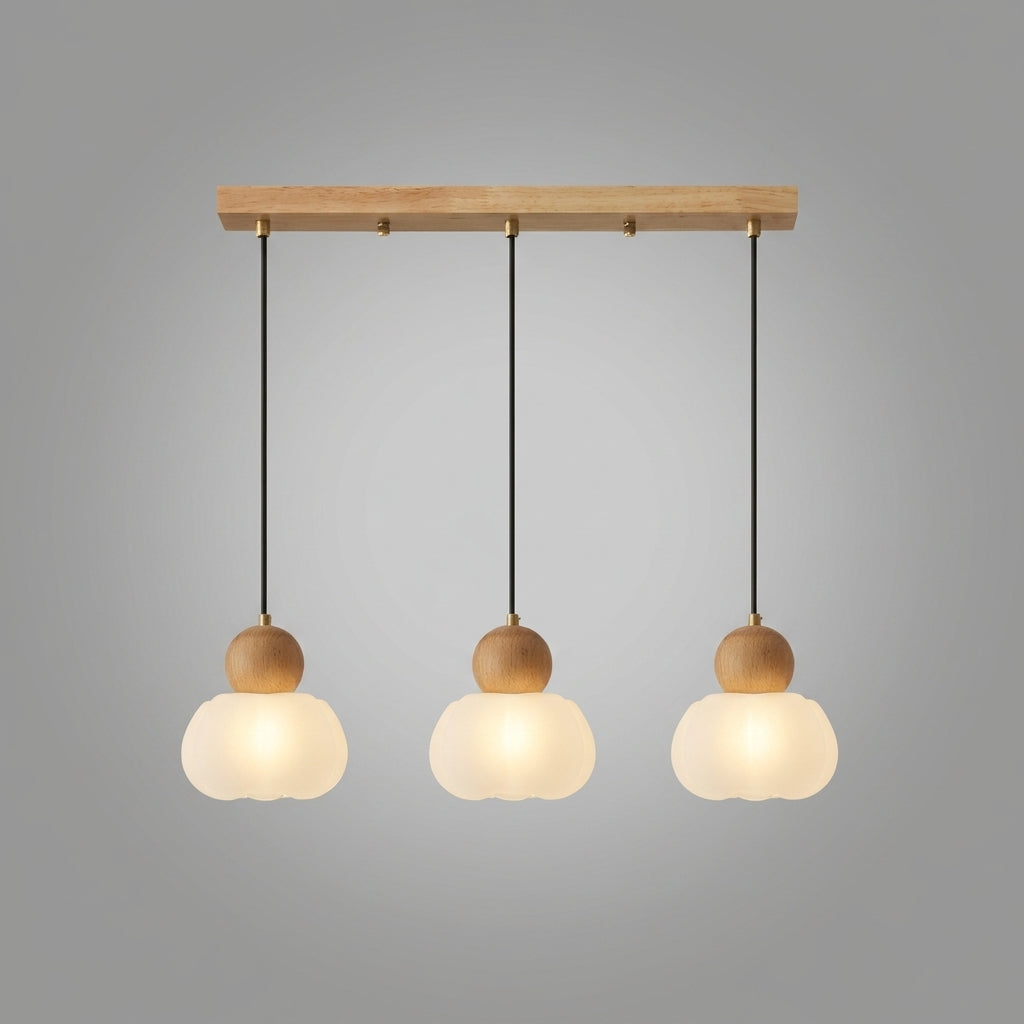 Suspension en bois design vintage