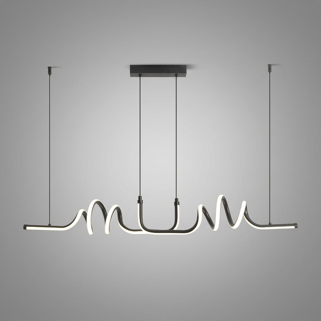 Suspension spirale en métal design moderne