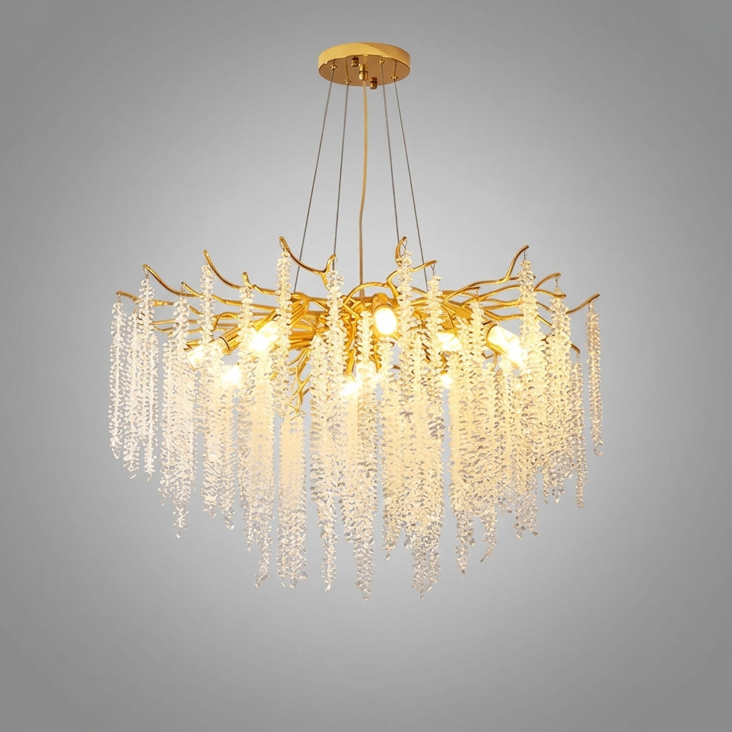 Lustre en cristal design moderne