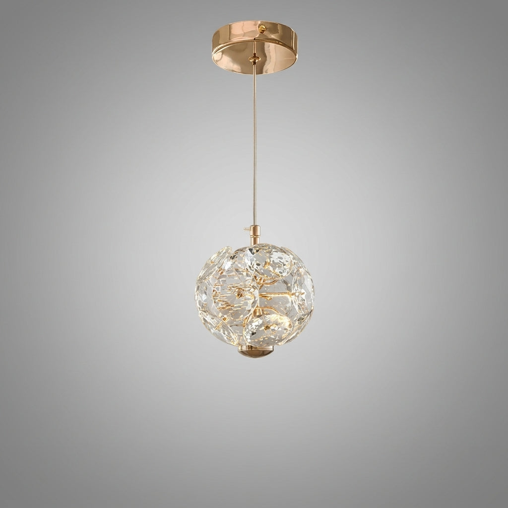Suspension boule en métal design moderne