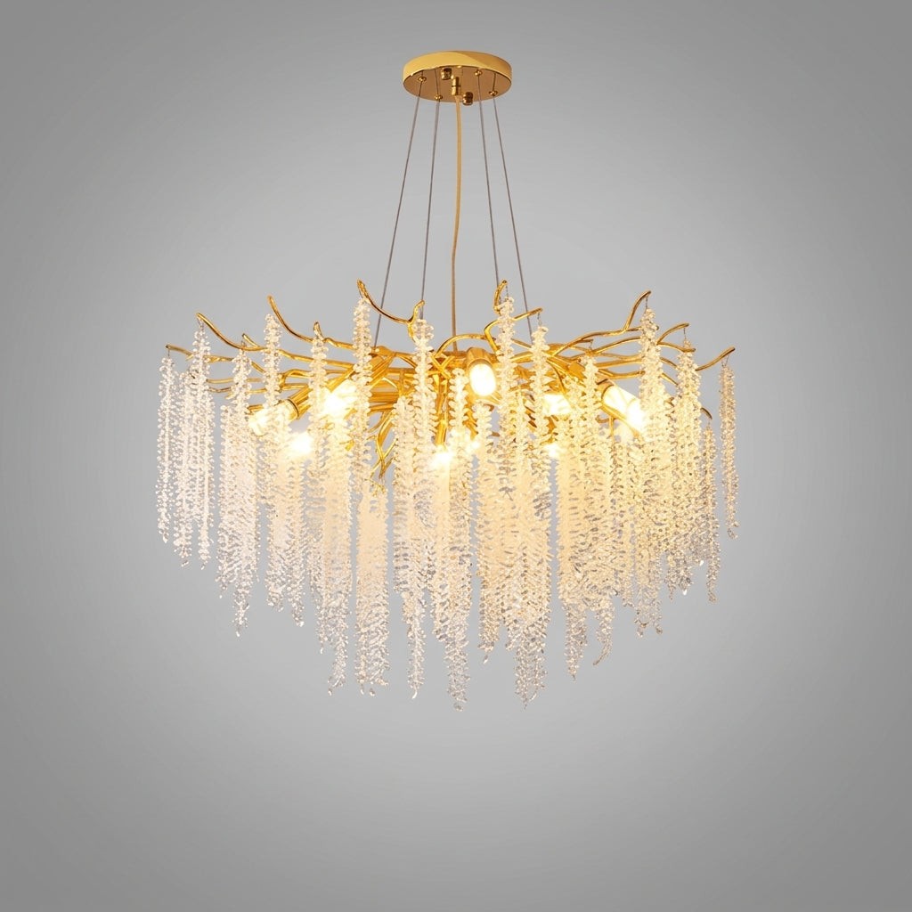 Lustre en cristal design moderne