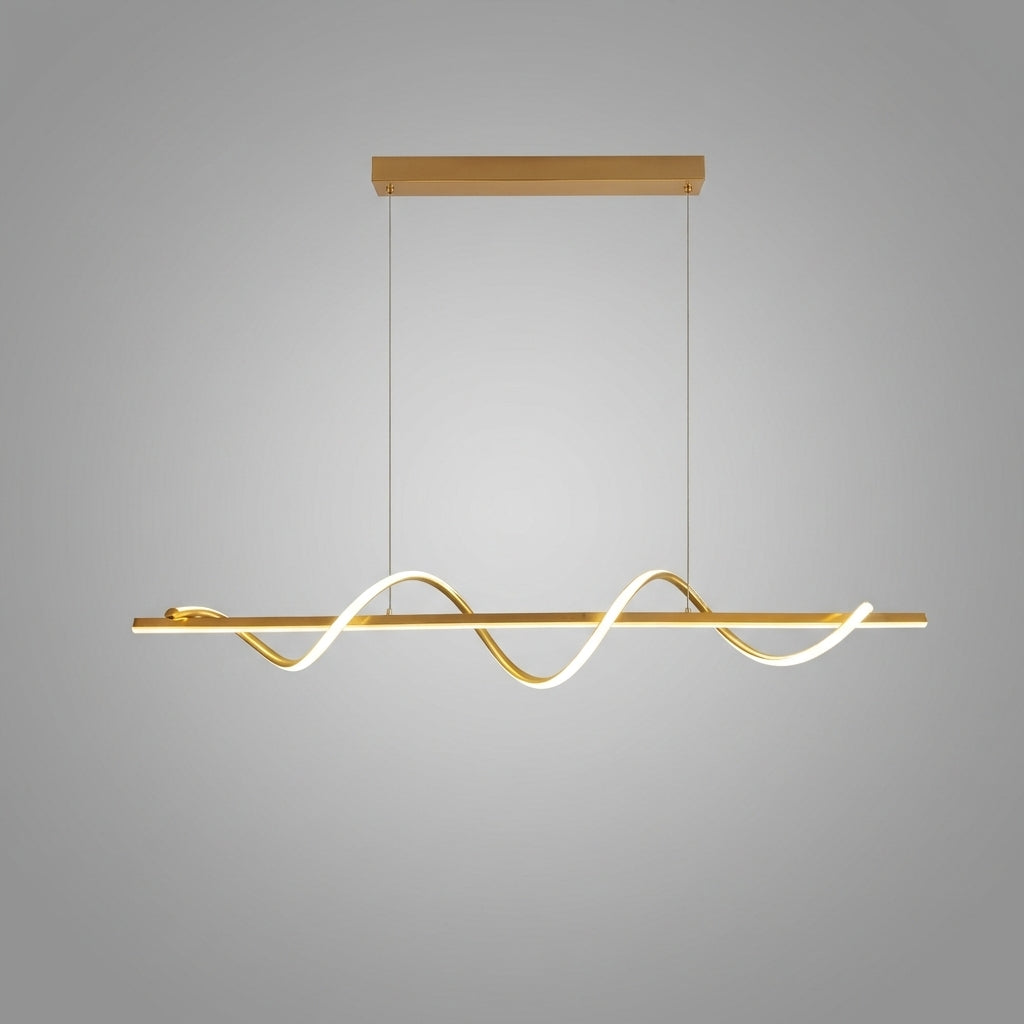 Suspension vague et barre linéaire en métal design moderne