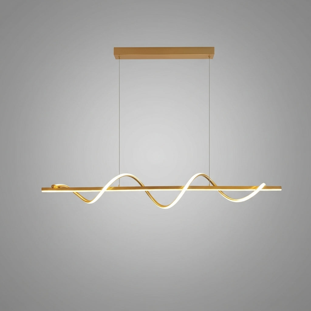 Suspension vague et barre linéaire en métal design moderne