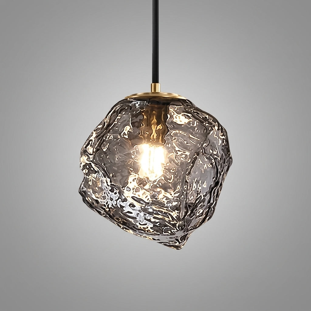 Suspension en verre forme minérale