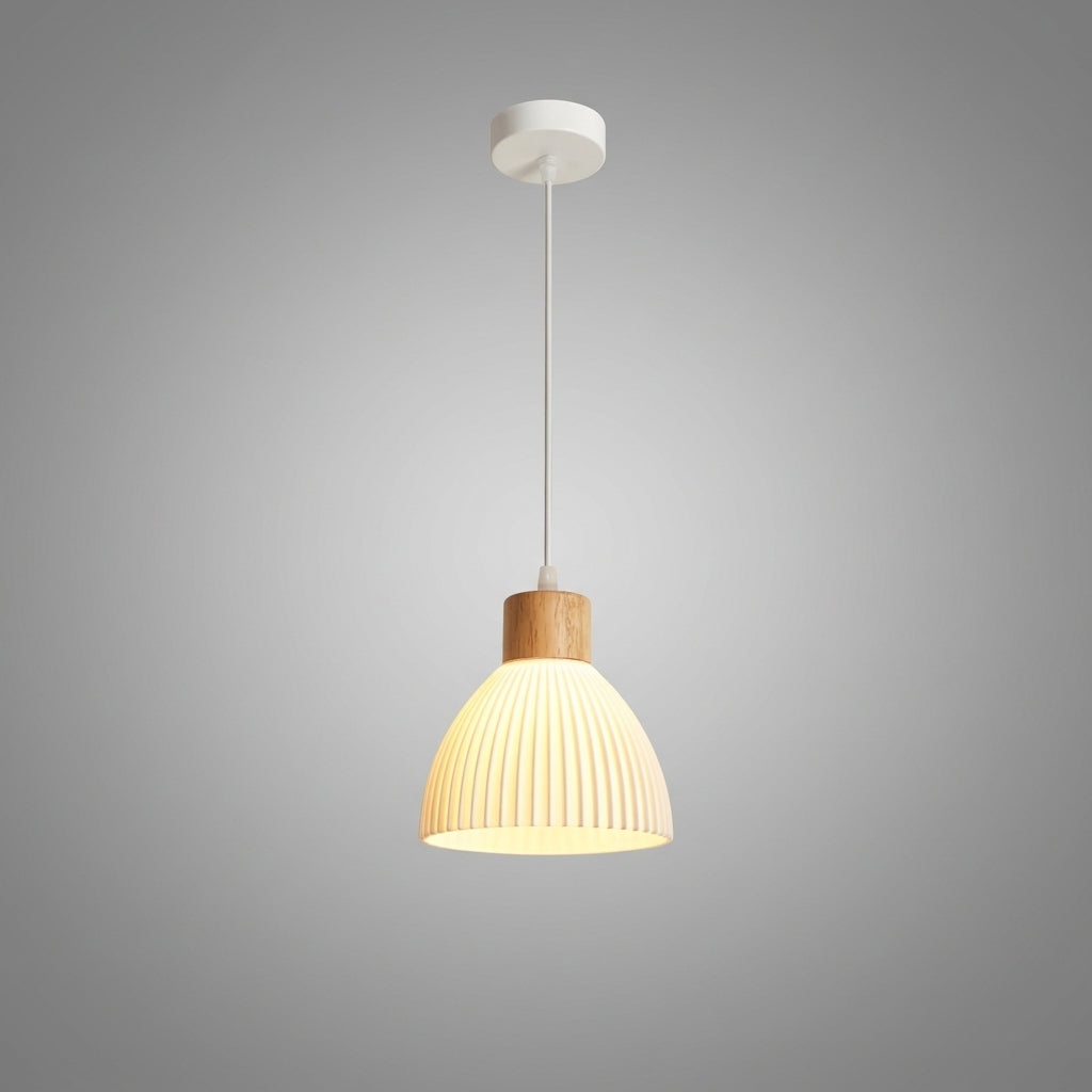 Suspension en bois design scandinave