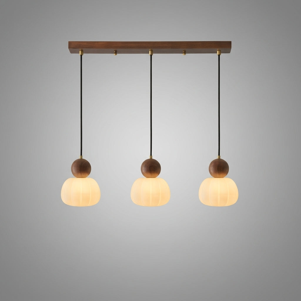 Suspension en bois design vintage