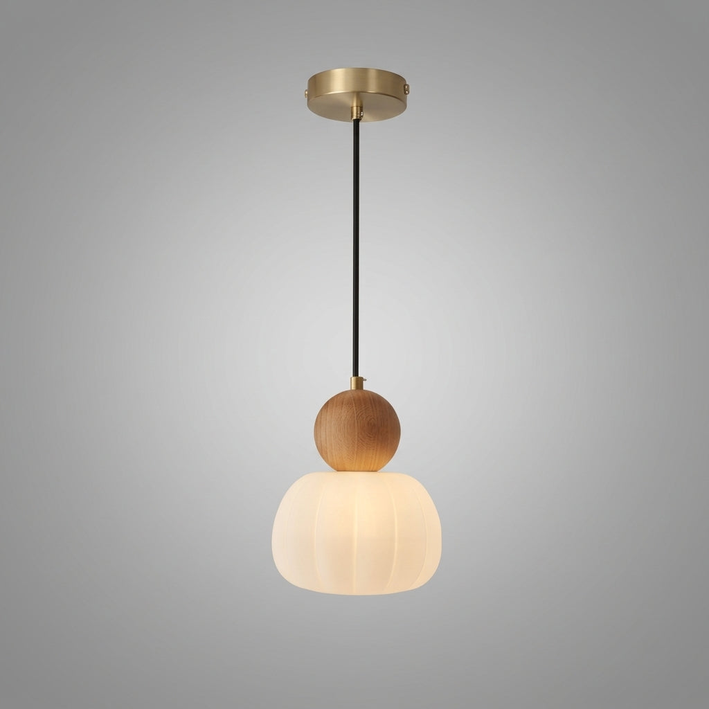 Suspension en bois design vintage