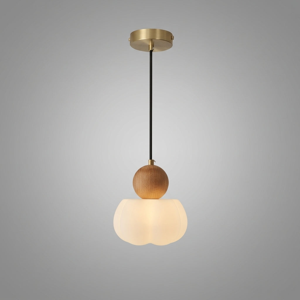 Suspension en bois design vintage