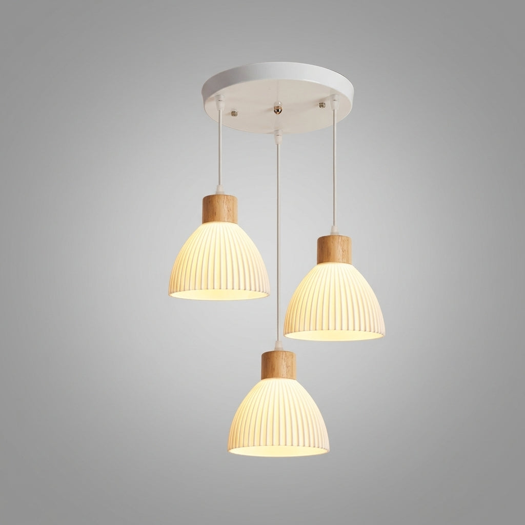 Suspension en bois design scandinave