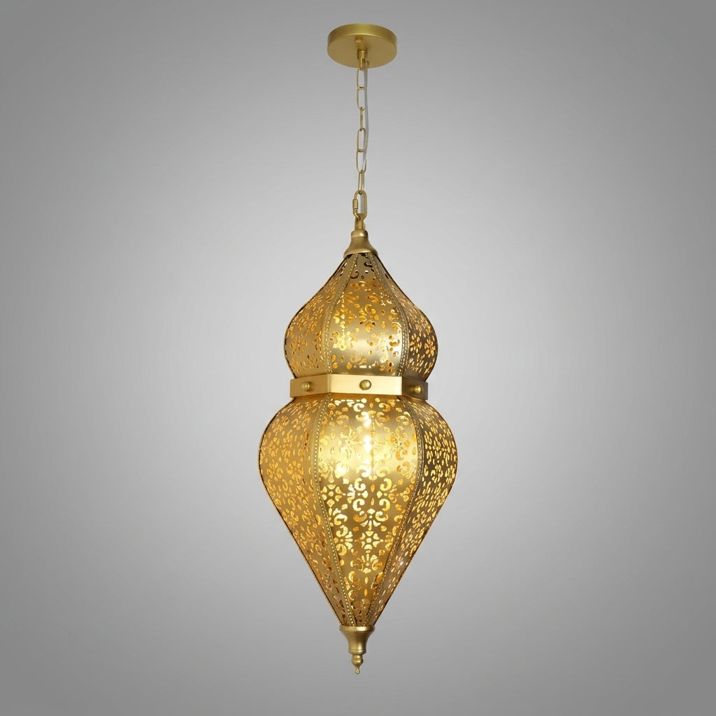 Suspension goutte en métal design classique