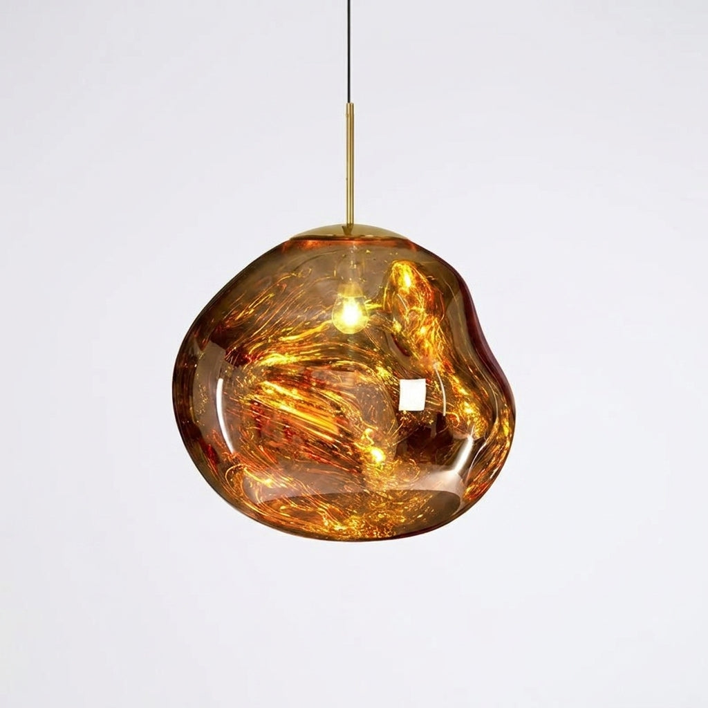 Suspension Design Moderne en Verre Coloré
