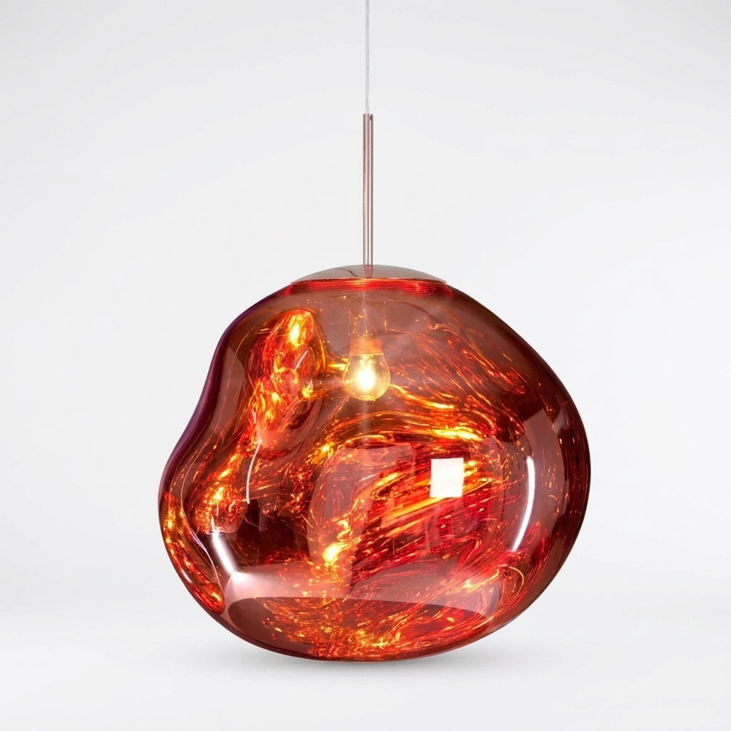 Suspension Design Moderne en Verre Coloré